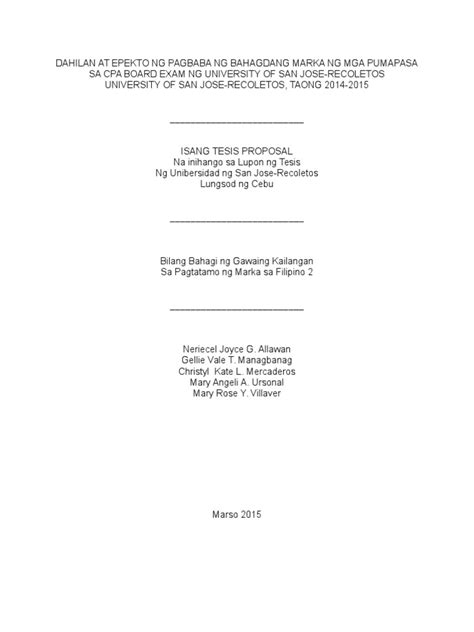 sample thesis paper in the philippines|Undergraduate Theses .